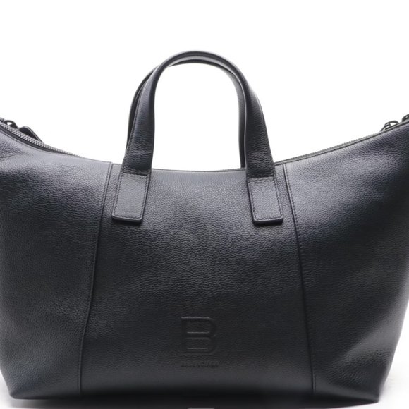 Balenciaga Hourglass Carryall Duffle Bag in Full-Grained Leather - Picture 2 of 9